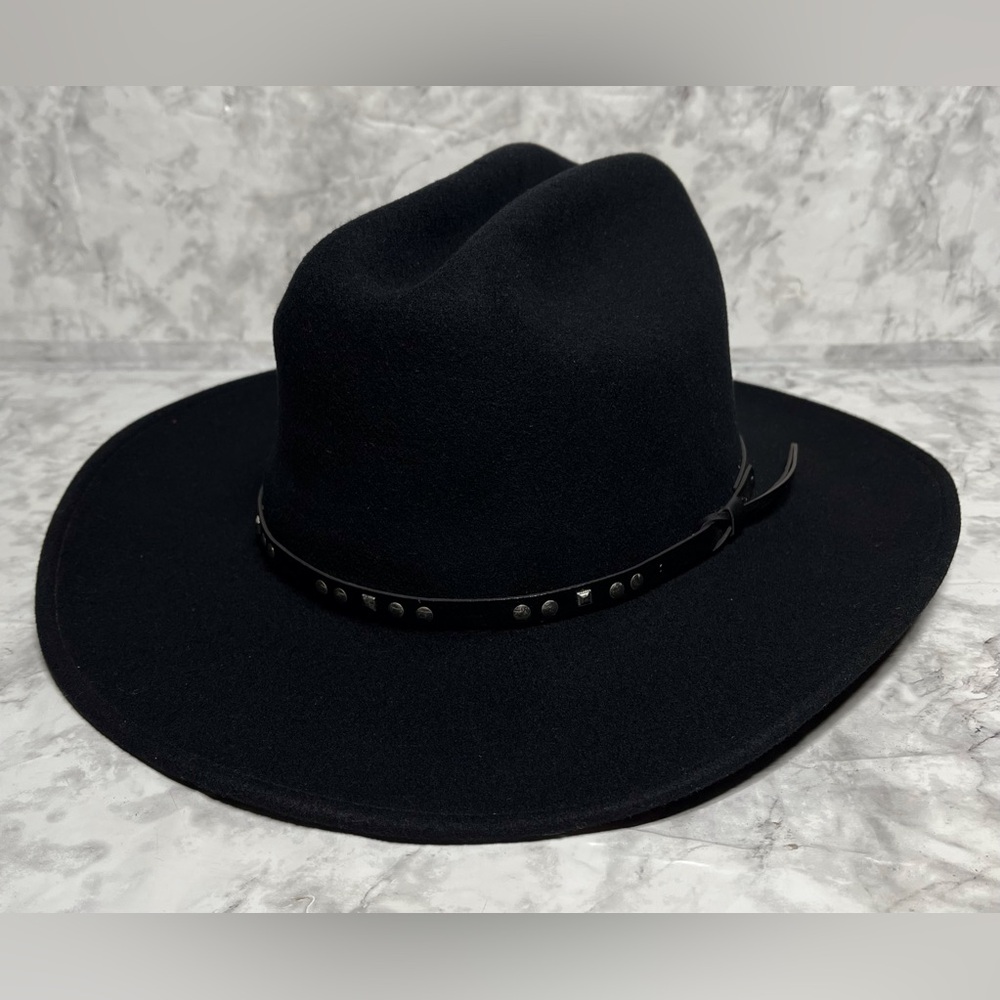 VTG Bailey Chisolm Wool Lifefelt Cattlemen Western Hat Size Large Black